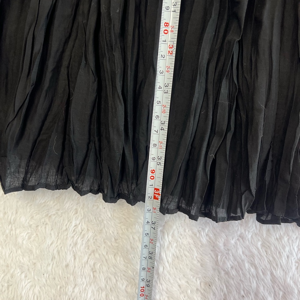 Nygard Collection Skirt Midi Crinkled Beaded Waist Lined Gypsie Prairie Boho 16 - Picture 8 of 13